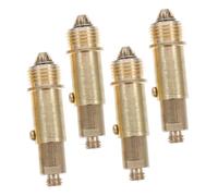 jojofuny 4pcs Copper Pop Up Tub Drain Stopper Core Replacement Bolt Spring Push Plug for Bathroom Sink Basin Fast Drainage and Stylish Utility