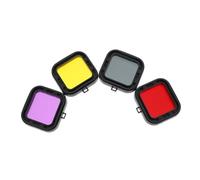 jojofuny 4pcs Diving Housing Lens Filter Replacement Underwater Camera Filter for Snorkeling Freshwater Photography