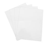 jojofuny 4Pcs Double-Sided White Aluminum Sheet Sublimation Blanks 6X4 Inch Metal Sign Plates for Heat Transfer Nameplate Door Plaque Craft Projects