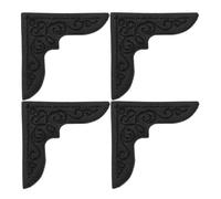jojofuny 4pcs Elegant Pu Book Corners Book Edge Covers Corner Protectors for Albums Photo