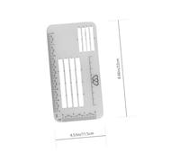jojofuny 4pcs Envelope Addressing Guide Stencil Transparent Plastic Templates Writing Practice Rulers for Letters Cards DIY Crafts