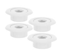 jojofuny 4pcs Fire Sprinkler Rosette Cover Rings White Plastic Sprinkler Head Rings with Two-piece Cover Plate Structure Prevents Accidental Bumps on Ceilings in New Builds and High-Traffic
