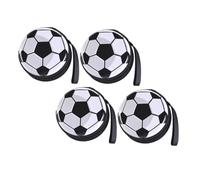 jojofuny 4pcs Football Modeling Coin Purses Tinplate Round Change Bags Small Storage Bags for and Adults Random Inner Color Random Color