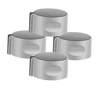 jojofuny 4pcs Gas Stove Knobs 45 Degree Left Right Zinc Alloy Gas Range Knob Switch Replacements for Easy Install