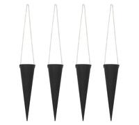 jojofuny 4pcs Ice Cream Cone Packaging Box Lightweight Portable Plastic Cone Shaped Bouquet Holder for DIY Floral Arrangements, Stylish and Waterproof Flower Box Suitable for Weddings