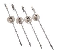 jojofuny 4pcs Iron Cabinet Door Lift Support Rod with Spring Disc Pull Soft Close Noise Reduction Heavy-Duty Cabinet Support Hinge for Kitchen Wardrobe Furniture