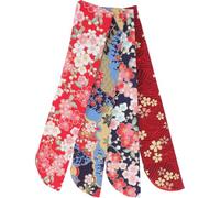 jojofuny 4pcs Japanese Style Hand Fan Bags Set Double-Layer Silk Fabric Folding Hand Fan Covers Floral Patterns Large Red Black Dark Red Protective Pouch for Chinese