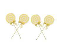 jojofuny 4pcs Large Simulation Lollipop Props Lollies Toy Food Decorative Lollipop Model for Photography