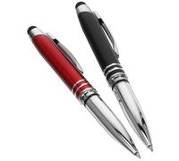 jojofuny 4pcs Led Light Stylus Metal Ballpoint Pen Lighted Tip Pen Flashlight for Office Night Writing