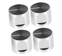 jojofuny 4pcs Metal Knob Stove Knobs Replacement Gas Stove Accessories Range Replacement for Kitchen Cooker Control