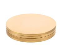 jojofuny 4pcs Metal Stamping Blanks: 45mm/1.778in Round Stamping Name Tags Blanks Metal Plate Disc Sheet for Engraving Crafts Projects