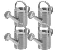 jojofuny 4Pcs Miniature Watering Cans Set for Dollhouse Decor, Tiny Play Watering Can Accessories for Craft, Party Favors, and Mini Garden Scene Decoration