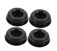jojofuny 4pcs Mountain Bike Crank Dust Cover Black Aluminum Alloy | Secure Fit, Noise and Vibration Reduction, Replacement Part, Dust Protection