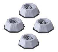 jojofuny 4Pcs Non Slip Washing Machine Floor Pads Vibration Reduction Noise Cancelling Furniture Accessory Sturdy Durable Foot Mats for Home Stability Gray