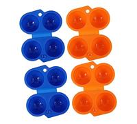 jojofuny 4pcs Portable Egg Storage Box for Outdoor Camping Plastic Egg Carrier Case for Boiled Holder