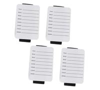 jojofuny 4pcs Portable White Acrylic Eyelash Pallet 7-14 Scale Lash Extension Holder for Professional Beauty Salon and Home Use