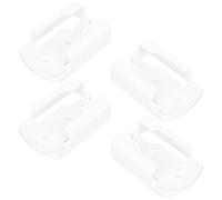 jojofuny 4pcs Remote Control Holder Wall Mount with Strong Adhesive Power and No-drill Installation Plastic Remote Organizer for Small Gadgets for Bedroom and Office