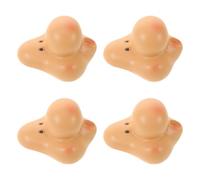 jojofuny 4pcs Resin Gnome Faces and Nose Parts for Crafts with Detailed Craftsmanship, Versatile Compatibility, for DIY Gnome and Dwarf Doll Making, for Valentine's Day and Easter Home