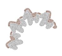 jojofuny 4pcs Rhinestone Horse Patches Iron on Patch Embroidered Applique Multi Color Vibrant Festive Style Personalize Clothing Creative Clothing Repairs Chinese New Year Horse Decorations