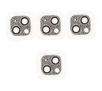jojofuny 4pcs Shiny Rhinestone Camera Lens Protector for Rear Lens Cover Scratch-resistant Design Elegant Decoration