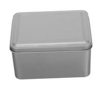 jojofuny 4pcs Tinplate Storage Box Metal Loose Tea Tins Candy Box Vintage Cookie Tins for Tea Storage Organizers Goody for Baking Treats