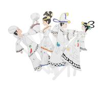 jojofuny 4pcs Traditional Chinese Shadow Puppet Craft Kit Kit Puppet Crafts for Boys and Girls Chinese Character Toy Cultural Learning