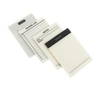 jojofuny 4Pcs Transparent Sticky Memo Notes Pads with Strong Adhesive Portable Clear Message Stickers for Writing Reminders and DIY Notetaking Each Suitable for Office School Home Use