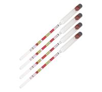 jojofuny 4PCS Triple Scale Hydrometer for Beer Wine and Mead Brewing Accurate Sugar and Gravity Tester for Home Brewing and Restaurant Use Multi-Function Density for Beverage Crafting