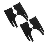 jojofuny 4Pcs Two-Finger Digital Drawing Gloves for Graphic Design, Breathable Anti-Sweat Sketching Gloves with Three-Layer Fabric, Medium Size for Pen Tablet and Stylus Use