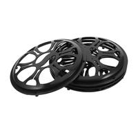jojofuny 4pcs Universal 8 Inch Car Speaker Grill Protector Cover Metal Mesh | Precision-pressed Matte Powder-coated Mesh, Clip-on Design with Mounting Points, for DIY Car Audio Installs