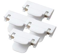 jojofuny 4pcs White Bed Sheet Clips with Good Safety and No Needle Fixed Design Sturdy Ps Material Bed Sheet Fasteners Suitable for Sealing Clip