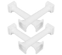 jojofuny 4pcs White round Cake Pillars Made of Sturdy Pp Material, Not Easy to Break Or Fade, for Holding Tiered Cakes at Weddings and Valentine's Day Celebrations