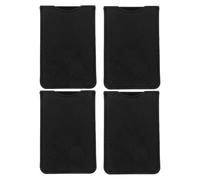 jojofuny 4pcs Wooden Comb Pouch Set PU Leather Case, Sandalwood Beard Comb Organizer and Hair Scissor Holder, Travel Storage Bag Suitable for Home and Salon Use