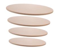 jojofuny 4pcs Wooden Pottery Clay Making Plates Thickened Ceramic Art Drying Boards for DIY Sculpture Pottery Wheel Bats for Bowls Cups and Ceramic Crafting