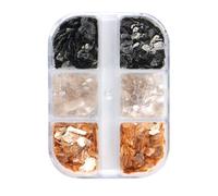 jojofuny 5 Boxes Chic Manicure Decoration with Mica Slice Nail Sequin Decor for DIY Nail Art at Home Elegant and Delicate for Female