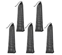 jojofuny 5 Pcs Hanging Bird Feeding Bags Nylon Mesh Holder for Outdoor Wild Birds Food Storage Net and Garden Trees