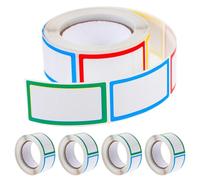 jojofuny 5 Rolls Classifiedtag Sticker Label Blank Bottle Stickers Paper Material Assorted Color Suitable for Pen Types Easy to Peel for Home Classification Plan