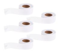 jojofuny 5 Rolls Garment Hemming Tape Hemming Guide for Sewing Polyester Fishbone Structure White 5 Rolls for Clothes, Dressmaking and Bulk Garment Production