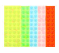 jojofuny 5 Sheets Repositionable Silicone Braille Bump Dots Stickers for Blind and Elderly, No Residue Adhesive Raised Tactile Dots for Plastics and Metal, for Independent Living and Home
