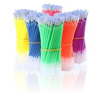 jojofuny 50 Pcs Colorful Gel Pen Refills Neutral Pen Replacements Plastic Ink Refills Suitable for Office School Writing Supplies