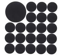 jojofuny 500pcs Black Round Adhesive Felt Circles 12mm Self-Adhesive Felt Fabric Stickers for Clothing Decoration and Craft Projects DIY Pads for Sewing and Supplies