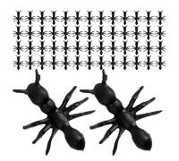jojofuny 500pcs Realistic Black Ant Figurines for Halloween Pranks and April Fool S Day Lifelike Plastic Fake Ants for Indoor Outdoor Party Decorations and Garden Tricks