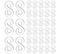 jojofuny 500pcs S Clips Rubber Band Clips Bracelet Making Tool Connector for DIY Loom Bracelet Rubber Bands Refill