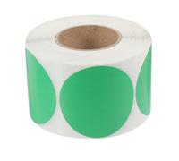 jojofuny 50mm Round Thermal Labels Self Adhesive Stickers 600 Sheets Green Waterproof Sturdy Shipping Address Price Sticker for Direct Thermal Printers