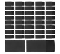 jojofuny 50pcs Blank Matches Boxes for DIY Craft - Black Unfinished Matchboxes with Double-Sided Strikers - Empty Storage Container for Party Picnic