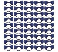 jojofuny 50pcs Bowknot Hair Ties: No Damage Elastic Bow Bands for Girls Baby - Toddler Ponytail Holders - Cute Bow Hair Accessories