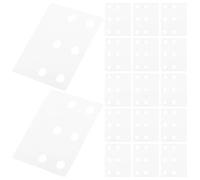 jojofuny 50pcs Creative Label Stickers Universal Loose-Leaf Extension Tabs 1.18in Round White Pet Self-Adhesive Hole Punch Reinforcement Sturdy for School and Office Use