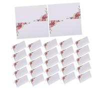 jojofuny 50pcs DIY Blank Wedding Invitation Cards with Smooth Ink Friendly Paper Handwritten Style Place Cards for Weddings Birthdays Parties Minimalist Design for Elegant Table Settings