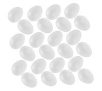 jojofuny 50pcs Easter Foam Eggs DIY Craft Supplies Polystyrene Easter Egg Shape Decor for Art Projects Party Decorations and Festive Home Ornaments
