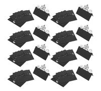 jojofuny 50pcs Halloween Place Cards Black Cutout Table Name Tents Blank Handwritten Seating Cards for Party Invitations and Holiday Dinner Table Setting